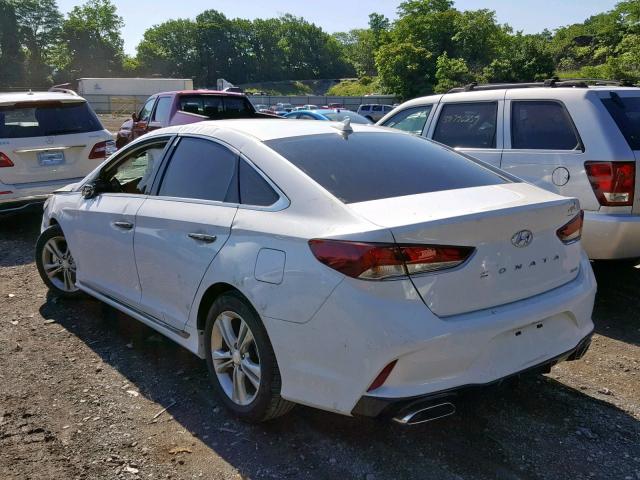 5NPE34AF1JH645879 - 2018 HYUNDAI SONATA SPO WHITE photo 3