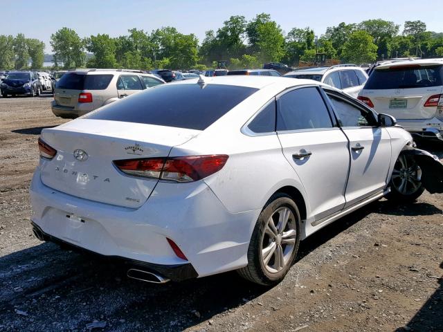 5NPE34AF1JH645879 - 2018 HYUNDAI SONATA SPO WHITE photo 4