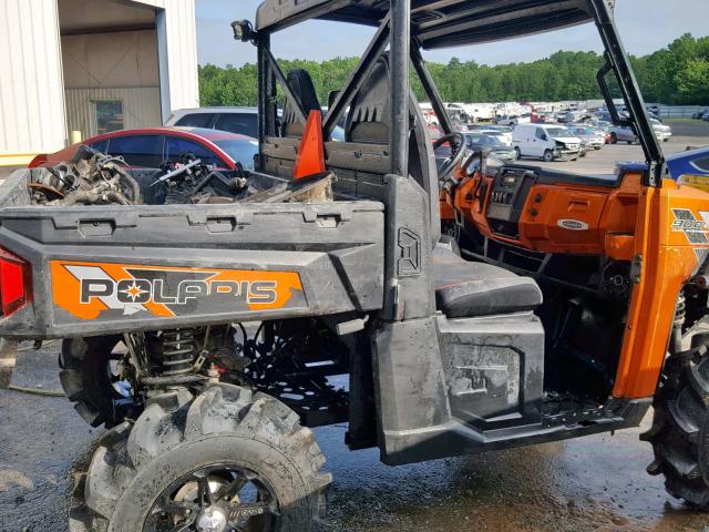 4XAUH9EA4EB205405 - 2014 POLARIS RANGER 900 ORANGE photo 6