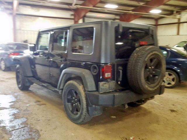 1J4GA39187L117403 - 2007 JEEP WRANGLER X BLACK photo 3