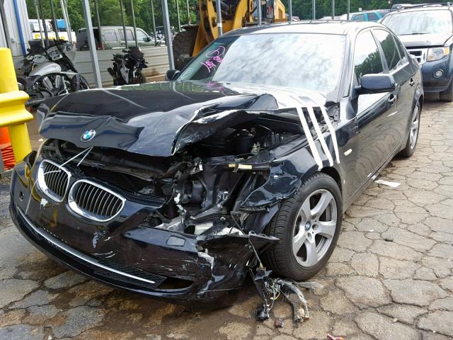 WBANW13568CK93265 - 2008 BMW 535 I BLACK photo 2