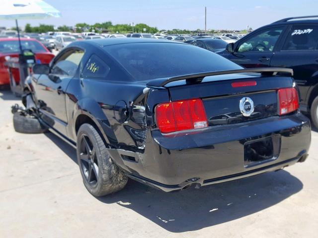 1ZVFT82H265148694 - 2006 FORD MUSTANG GT BLACK photo 3