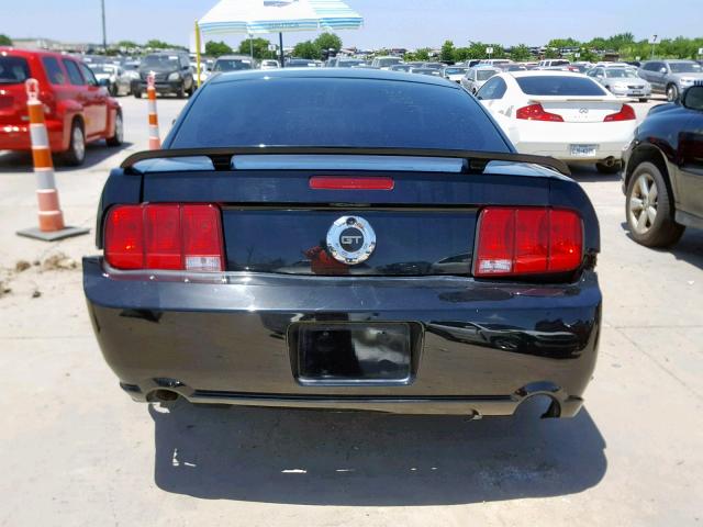 1ZVFT82H265148694 - 2006 FORD MUSTANG GT BLACK photo 9