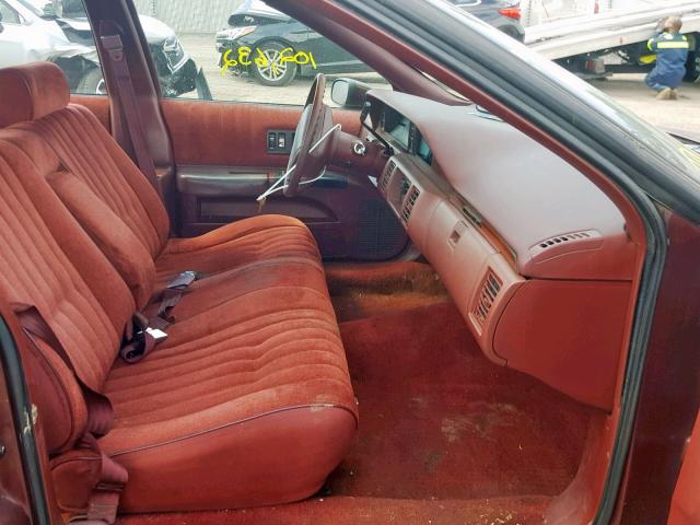 1G1BL53E8MW157713 - 1991 CHEVROLET CAPRICE BURGUNDY photo 5