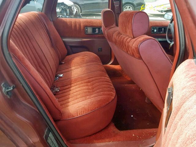 1G1BL53E8MW157713 - 1991 CHEVROLET CAPRICE BURGUNDY photo 6