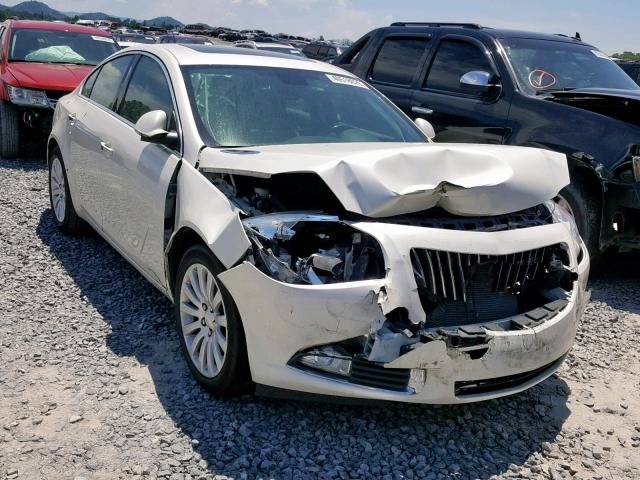 2G4GS5EV9C9212735 - 2012 BUICK REGAL PREM WHITE photo 1