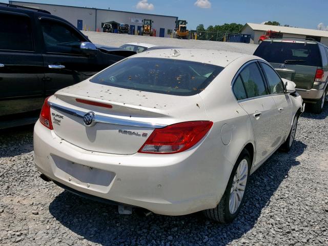 2G4GS5EV9C9212735 - 2012 BUICK REGAL PREM WHITE photo 4