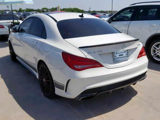 WDDSJ5CB9FN247597 - 2015 MERCEDES-BENZ CLA 45 AMG WHITE photo 3