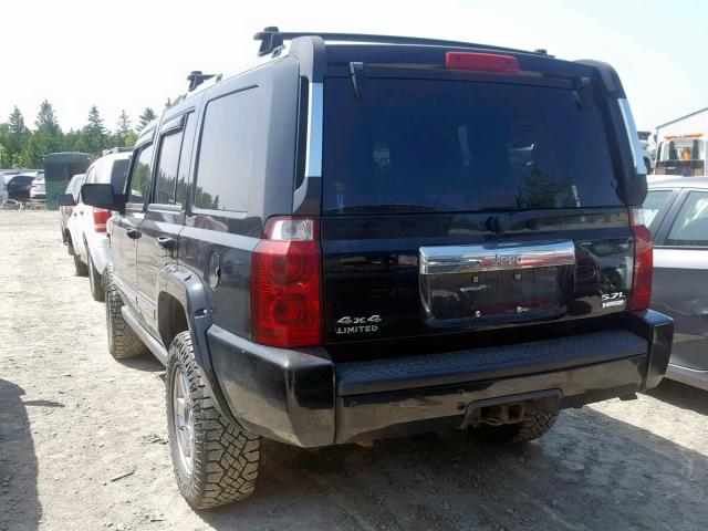 1J8HG58296C119859 - 2006 JEEP COMMANDER BLACK photo 3