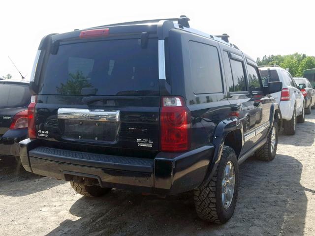 1J8HG58296C119859 - 2006 JEEP COMMANDER BLACK photo 4