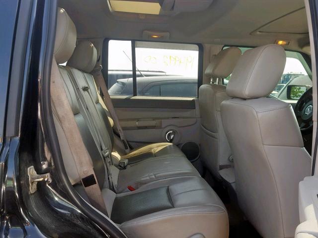 1J8HG58296C119859 - 2006 JEEP COMMANDER BLACK photo 6