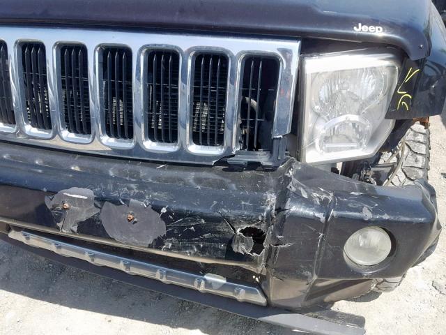 1J8HG58296C119859 - 2006 JEEP COMMANDER BLACK photo 9