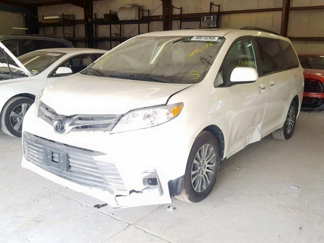 5TDYZ3DC9KS975532 - 2019 TOYOTA SIENNA LIM WHITE photo 2