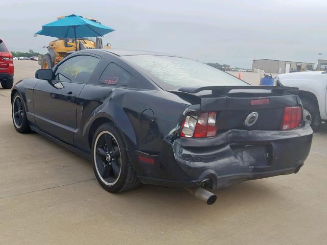 1ZVHT82H055136504 - 2005 FORD MUSTANG GT BLACK photo 3