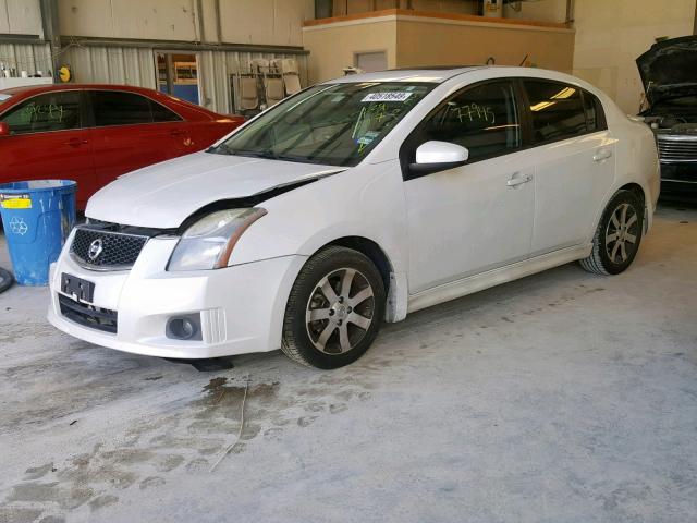 3N1AB6APXCL738217 - 2012 NISSAN SENTRA 2.0 WHITE photo 2