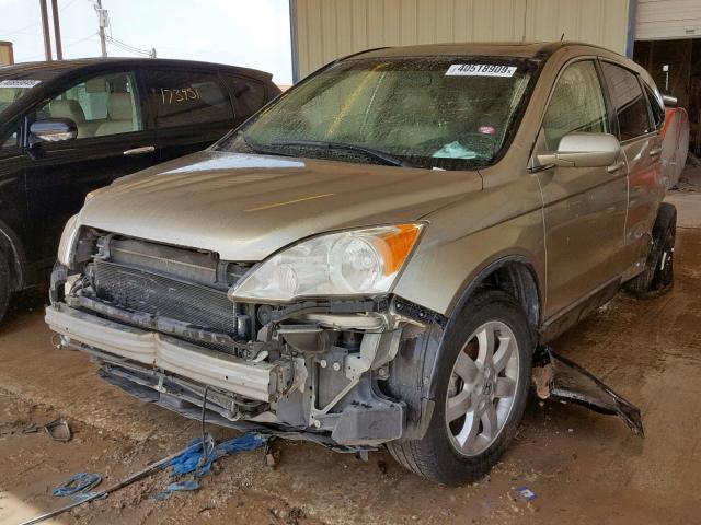 JHLRE387X8C049277 - 2008 HONDA CR-V EXL GOLD photo 2