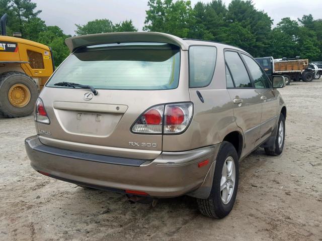 JTJGF10U010100927 - 2001 LEXUS RX GOLD photo 4