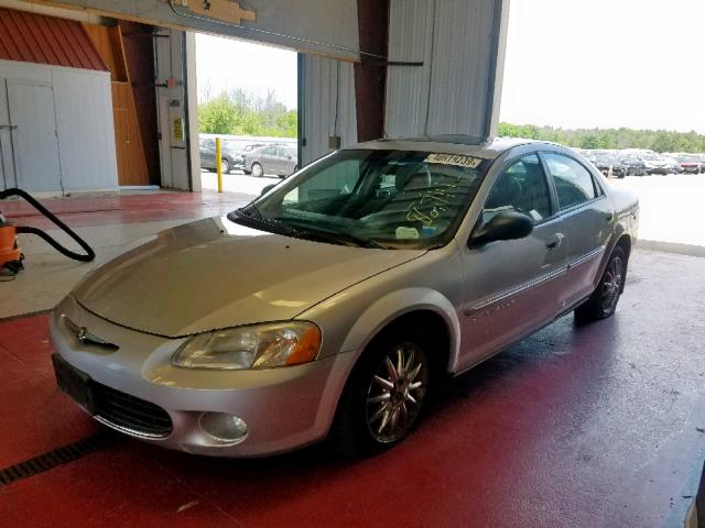 1C3EL56U31N648672 - 2001 CHRYSLER SEBRING LX SILVER photo 2