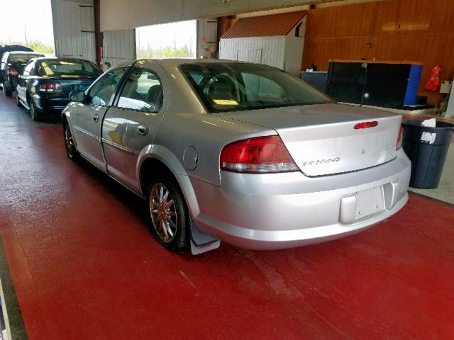 1C3EL56U31N648672 - 2001 CHRYSLER SEBRING LX SILVER photo 3