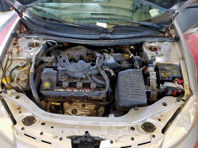 1C3EL56U31N648672 - 2001 CHRYSLER SEBRING LX SILVER photo 7