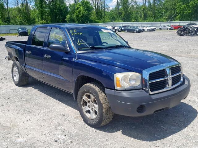 1D7HW28N67S119074 - 2007 DODGE DAKOTA QUA BLUE photo 1