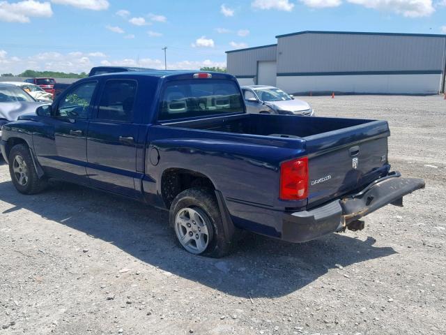 1D7HW28N67S119074 - 2007 DODGE DAKOTA QUA BLUE photo 3