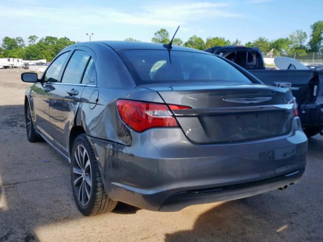 1C3CCBBB2DN505274 - 2013 CHRYSLER 200 TOURIN GRAY photo 3