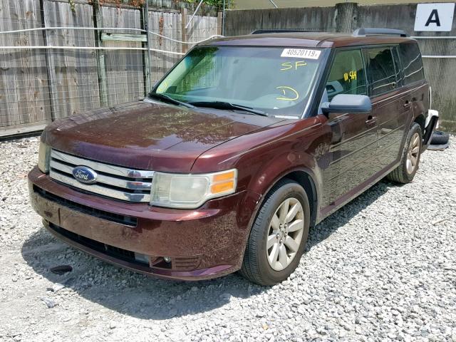 2FMDK51C59BA08328 - 2009 FORD FLEX SE RED photo 2