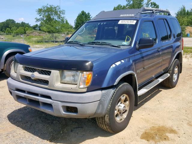 5N1ED28Y7YC548051 - 2000 NISSAN XTERRA XE BLUE photo 2