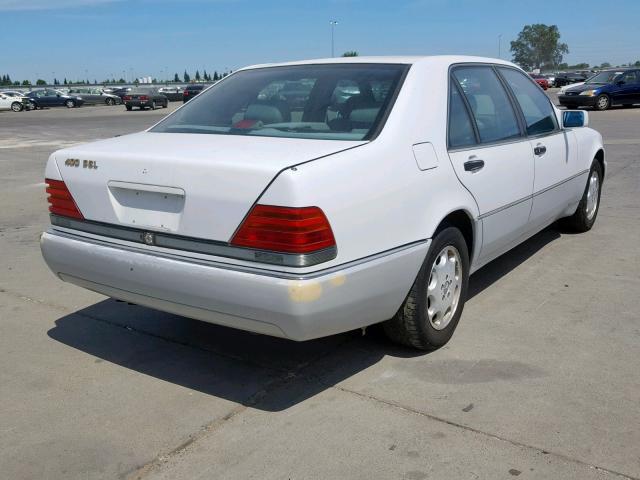 WDBGA43EXPA116447 - 1993 MERCEDES-BENZ 400 SEL WHITE photo 4