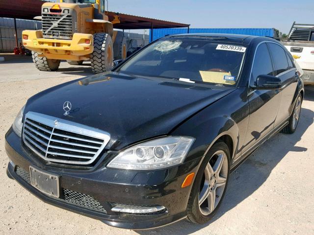 WDDNG7BB2AA288341 - 2010 MERCEDES-BENZ S 550 BLACK photo 2