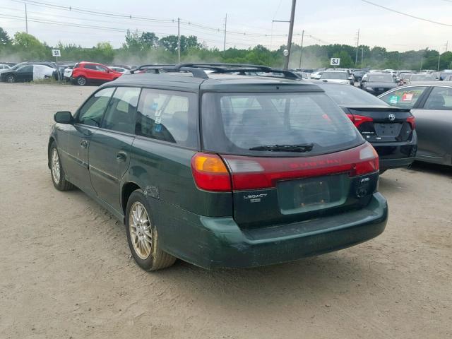 4S3BH635937305634 - 2003 SUBARU LEGACY L GREEN photo 3