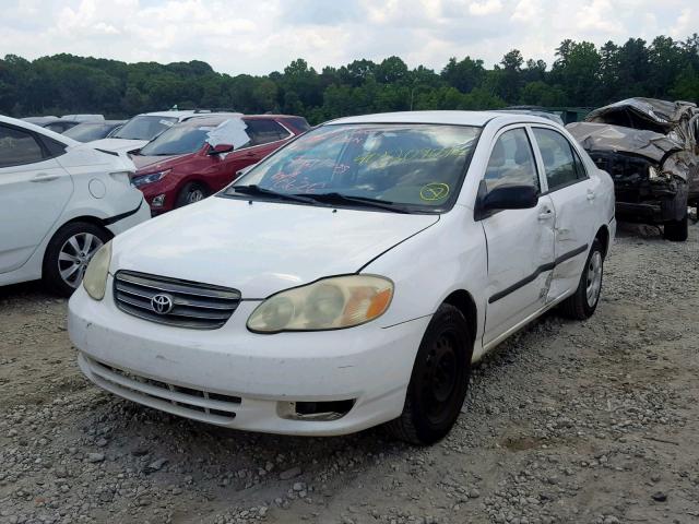 JTDBR32E030010444 - 2003 TOYOTA COROLLA CE WHITE photo 2