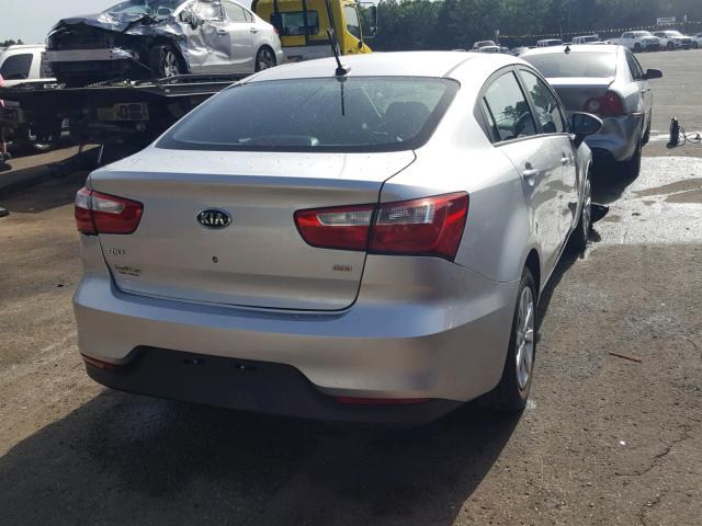 KNADM4A30H6048576 - 2017 KIA RIO LX SILVER photo 4