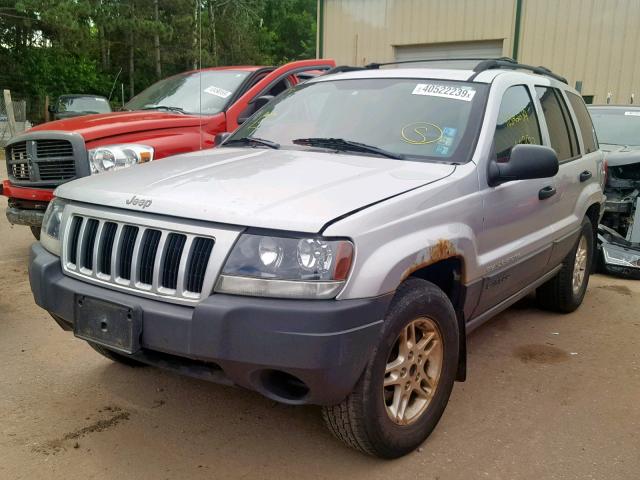 1J4GW48S54C116576 - 2004 JEEP GRAND CHER GRAY photo 2