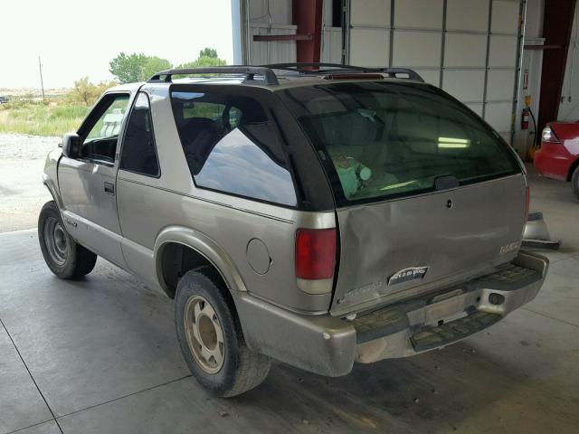 1GKCS18W01K127914 - 2001 GMC JIMMY SILVER photo 3