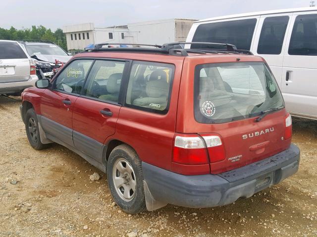 JF1SF63522H749670 - 2002 SUBARU FORESTER L SILVER photo 3