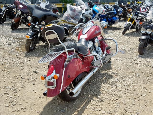 56KCCCAA4F3320534 - 2015 INDIAN MOTORCYCLE CO. CHIEF CLAS RED photo 4