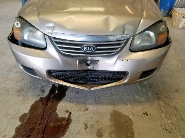 KNAFE221995618055 - 2009 KIA SPECTRA EX GOLD photo 9