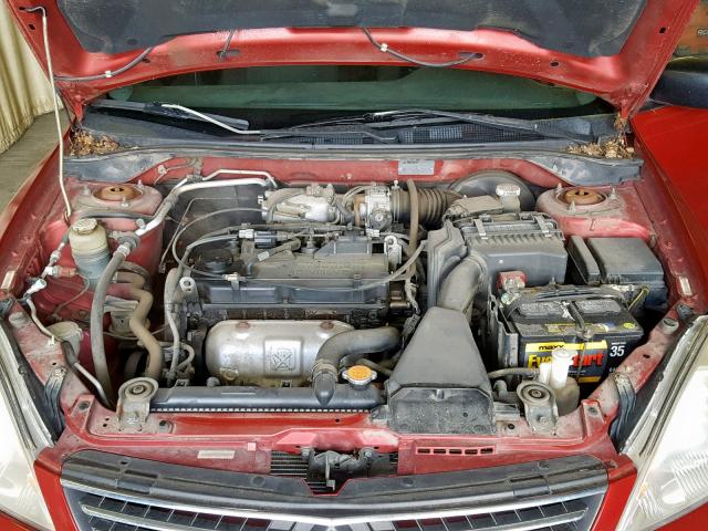 JA3AJ26E26U040211 - 2006 MITSUBISHI LANCER ES RED photo 7