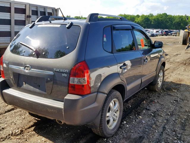 KM8JN12DX7U665451 - 2007 HYUNDAI TUCSON SE CHARCOAL photo 4