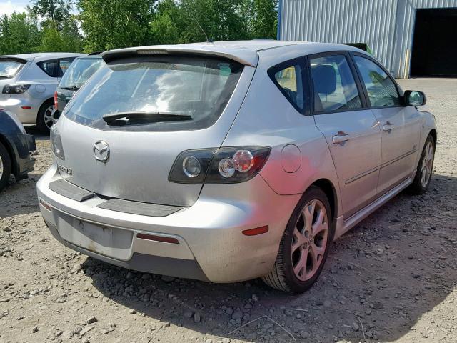 JM1BK343271714337 - 2007 MAZDA 3 HATCHBAC SILVER photo 4