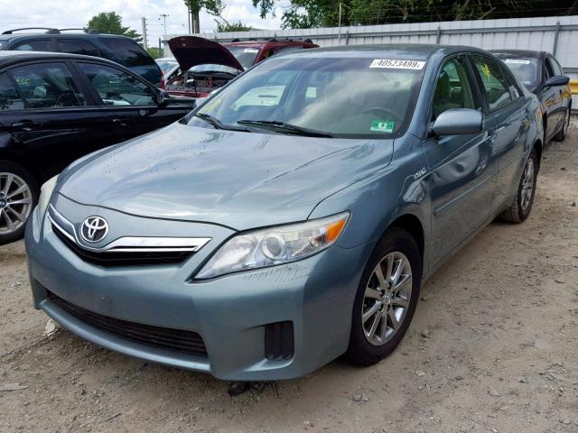 4T1BB3EK6BU133464 - 2011 TOYOTA CAMRY HYBR TEAL photo 2