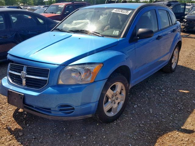 1B3HB48B78D753945 - 2008 DODGE CALIBER SX BLUE photo 2