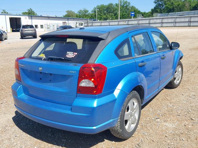 1B3HB48B78D753945 - 2008 DODGE CALIBER SX BLUE photo 4