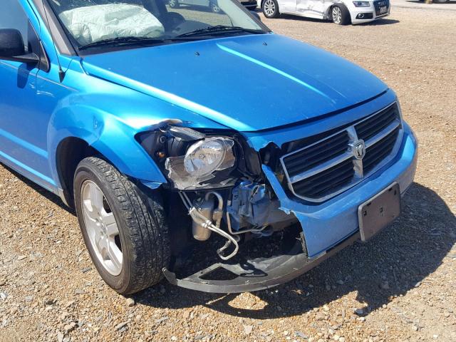 1B3HB48B78D753945 - 2008 DODGE CALIBER SX BLUE photo 9