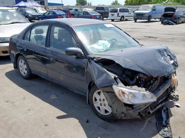 2HGES16465H570606 - 2005 HONDA CIVIC DX BLACK photo 1