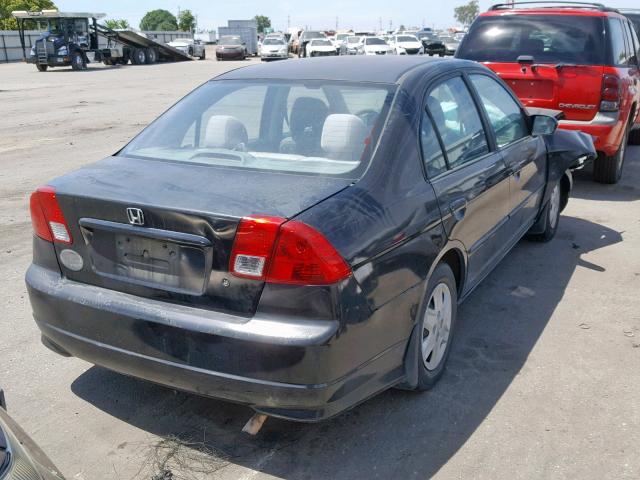 2HGES16465H570606 - 2005 HONDA CIVIC DX BLACK photo 4