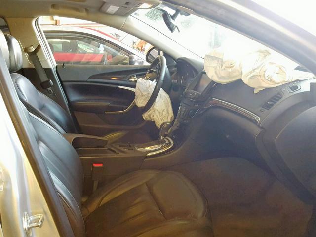 2G4GM5ER9E9315363 - 2014 BUICK REGAL PREM SILVER photo 5