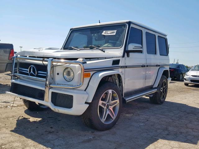 WDCYC7DF2EX219939 - 2014 MERCEDES-BENZ G 63 AMG WHITE photo 2